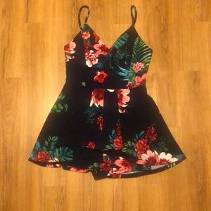 Derek Heart Floral Romper